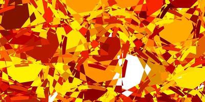 Light Orange vector background with triangles.