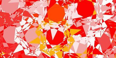 Light orange vector background with polygonal forms.