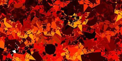 Light Orange vector background with polygonal forms.