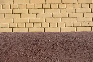 Texture painted brick. Stonework. Architecture details. photo