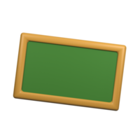 3d chalkboard icon illustration png