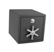 3d Safe vault icon illustration png