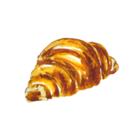 ilustração de croissant em aquarela png