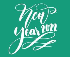 Design Happy New Year 2022 Vector