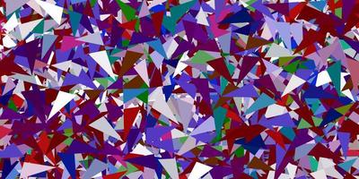 Light multicolor vector backdrop with triangles, lines.