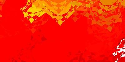 Light Orange vector backdrop with triangles, lines.