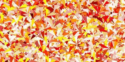 Light orange vector texture with random triangles.