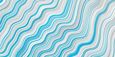 Light BLUE vector background with curved lines.