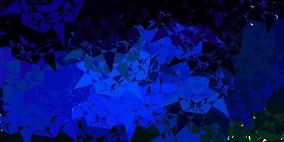 Dark Multicolor vector backdrop with triangles, lines.