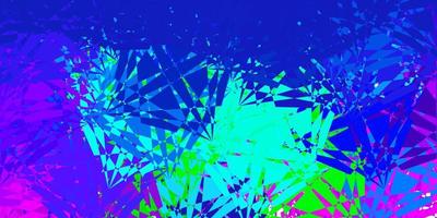 Dark Multicolor vector backdrop with triangles, lines.