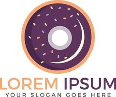 Donut logo vector illustration.