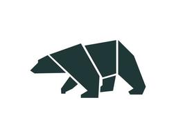 Geometric Bear Logo vector