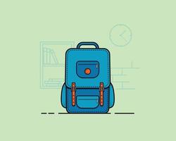 Backpack for School Bag Illustration vector