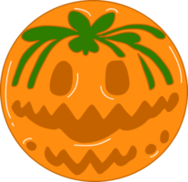 zucca con un' viso cartone animato png