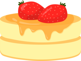 Pancake au sirop de fraise png