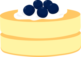 cheesecake de mirtilo panqueca png