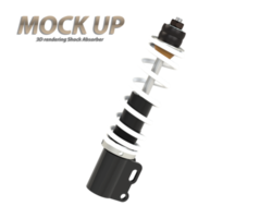 3D rendering shock absorbers used as an illustration for an advertisement png