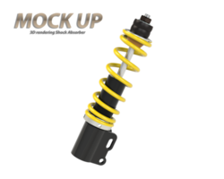 3D rendering shock absorbers used as an illustration for an advertisement png