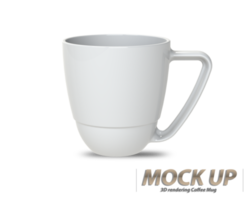 White ceramic Coffee mug isolated on a white background. png