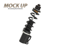 3D rendering shock absorbers used as an illustration for an advertisement png