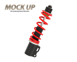 3D rendering shock absorbers used as an illustration for an advertisement png