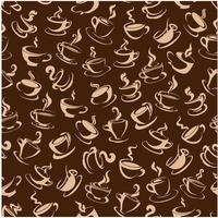 Coffee drinks seamless pattern background vector