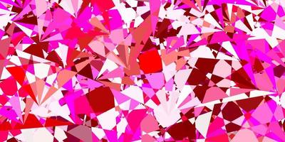 Light Pink vector texture with random triangles.