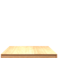 tablero de madera 3d render aislado png