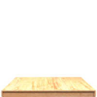 Holzplatte 3D-Render isoliert png