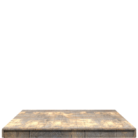 planche de bois rendu 3d isolé png