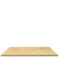 tablero de madera 3d render aislado png