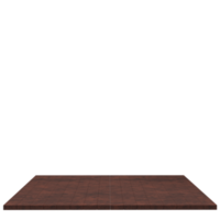 tablero de madera 3d render aislado png