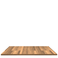 tablero de madera 3d render aislado png
