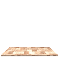 placa de madeira 3d renderização isolada png