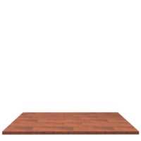 Holzplatte 3D-Render isoliert png