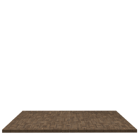 tablero de madera 3d render aislado png