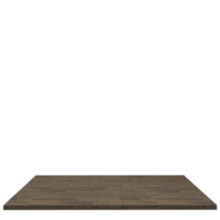 Wood board 3d render isolated png