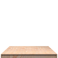 tablero de madera 3d render aislado png