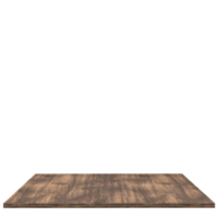 tablero de madera 3d render aislado png