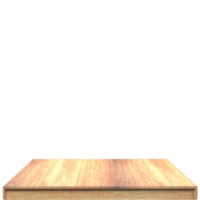 tablero de madera 3d render aislado png