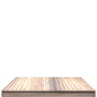 tablero de madera 3d render aislado png