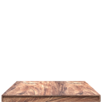 tablero de madera 3d render aislado png