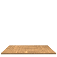 tablero de madera 3d render aislado png