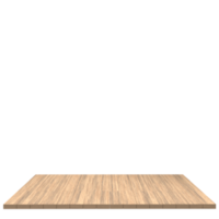 placa de madeira 3d renderização isolada png