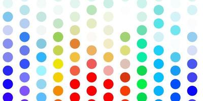 Light multicolor vector template with circles.