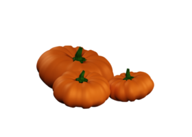 High Quality 3D Rendering Pumpkin Transparent PNG photo