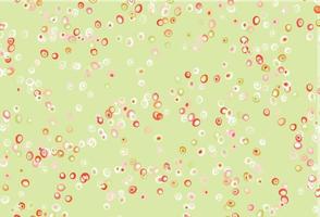 Light Green, Red vector backdrop with dots.