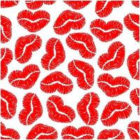 Lips prints seamless pattern background vector