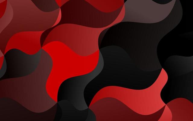 Light Red vector pattern with bent ribbons.