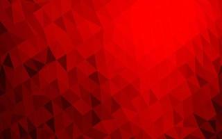 Light Red vector shining triangular background.